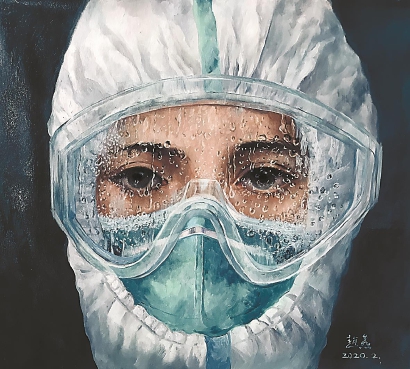 最美逆行者(油画)