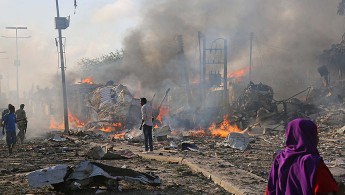 史上最血腥! 索马里爆炸已致231死300伤,现场