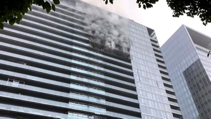 杭州豪宅公寓18楼火灾情况通报 :确认为人为纵