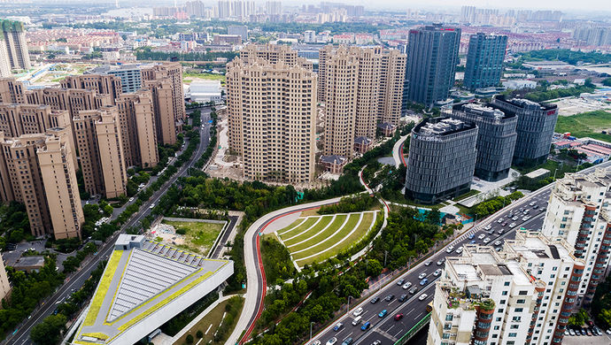 【砥砺奋进的五年】上海最大的CBD中央绿地