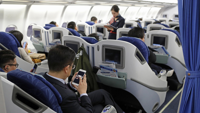 东航WIFI航班上开机初体验:请注意,开机和上网