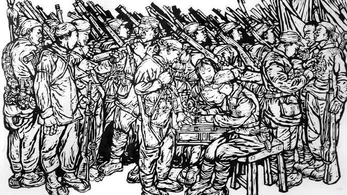 100名版画家,100幅经典版画,致敬建党百年