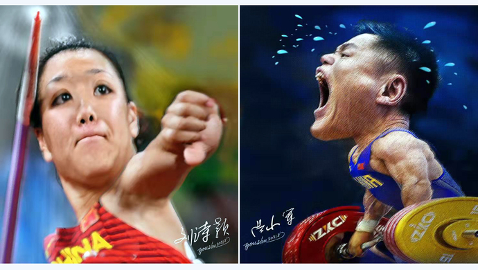 【麻栗子】中国奥运冠军漫像