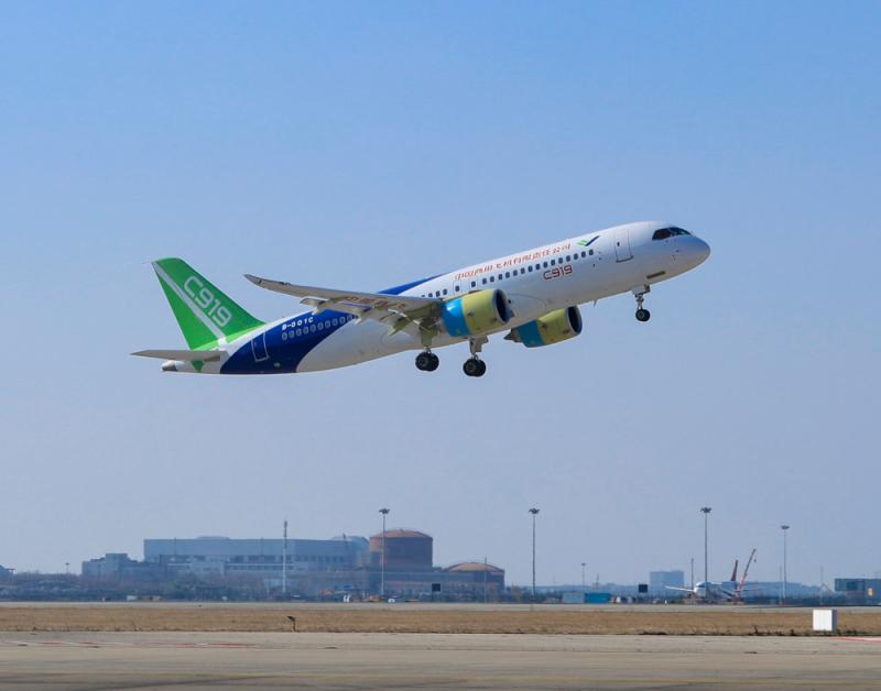 国产大飞机C919第二架机首飞成功!--上观