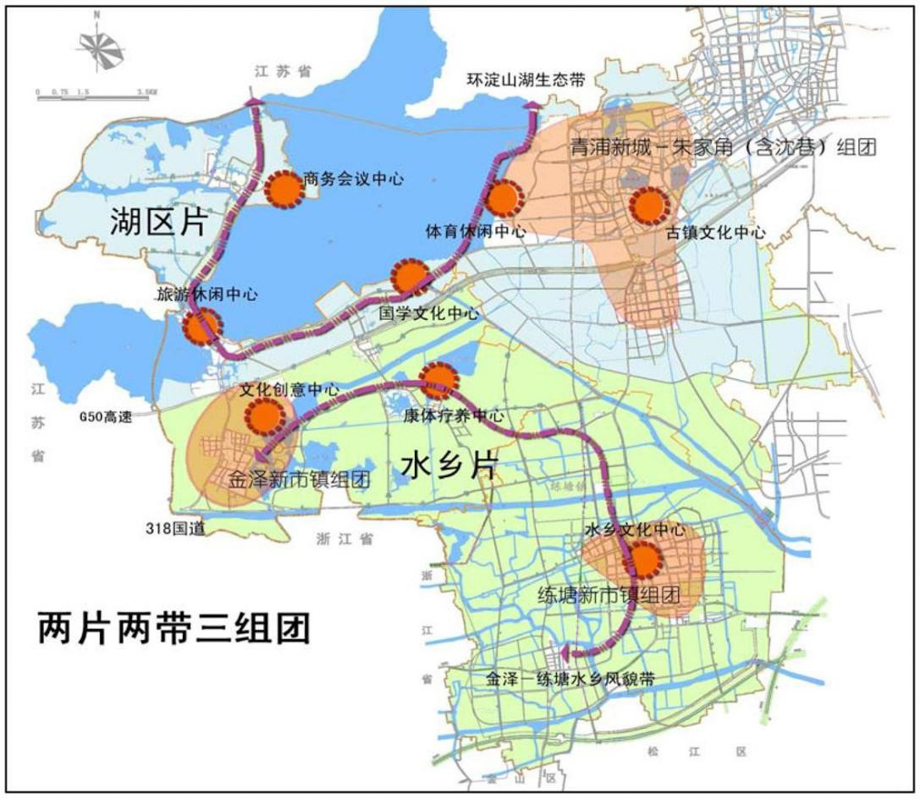 《淀山湖地区中长期发展规划》及相关政策,到2040年,青浦区淀山湖地区图片