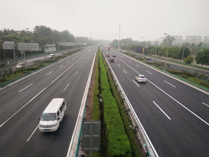 s20外环(北翟路立交-沪青平立交)大修工程主线完工