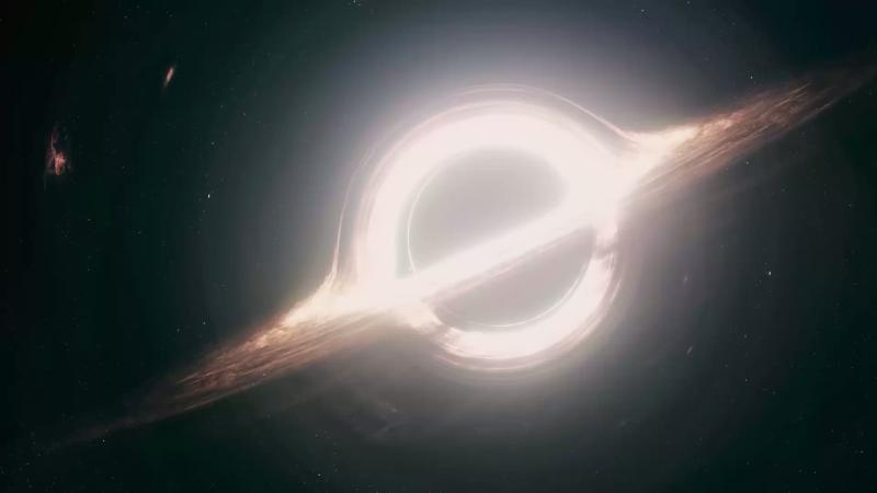 《星际穿越》中黑洞的样子