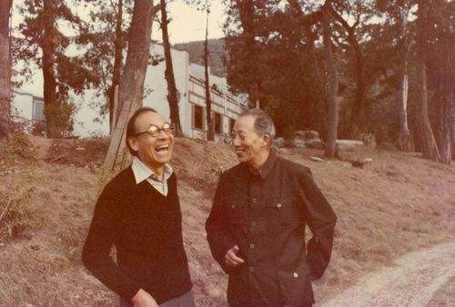 贝聿铭先生与陈从周先生在香山饭店