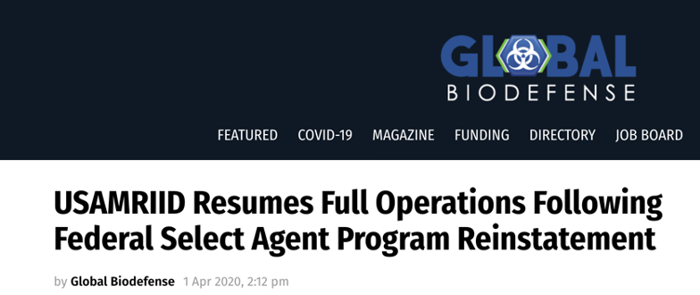 『特里』起底真相 | 美国德特里克堡生物实验室的黑暗历史