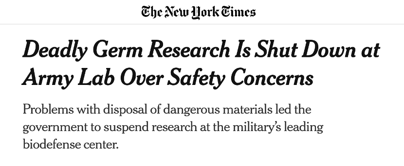 『特里』起底真相 | 美国德特里克堡生物实验室的黑暗历史