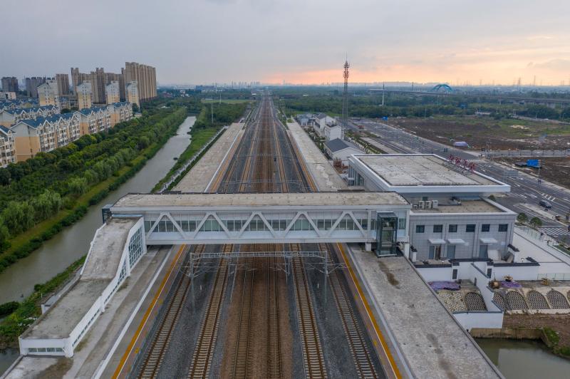 沪苏通铁路开通倒计时,进入上海首站安亭西站即将投入使用