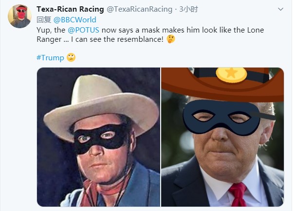 是谁让特朗普回心转意不戴口罩的特朗普终于改口了