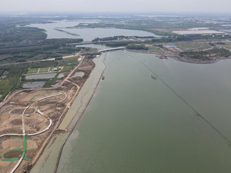 還有不到兩個月,上海蘇州交界將多一道溼地景觀,可以沿著步道賞湖尋