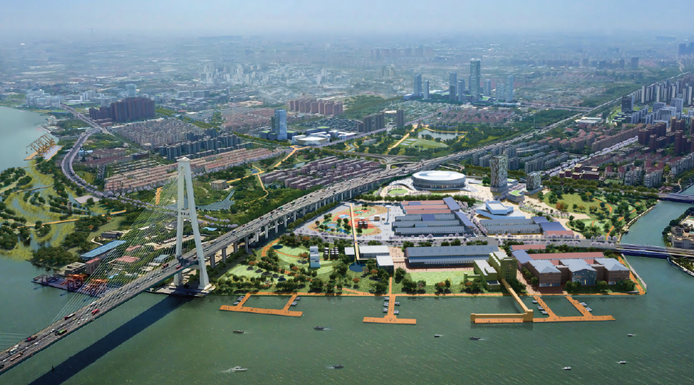 多元活力公园,突出展示黄浦江滨江特色岸段以及高品质的创新创意文化