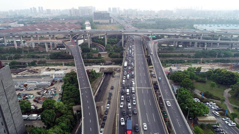 上海沪闵高架路图片