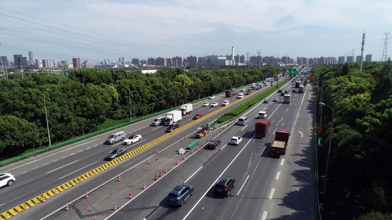 好消息大修完成上海s20公路沪宁沪杭铁路立交桥今起恢复双向8车道通行