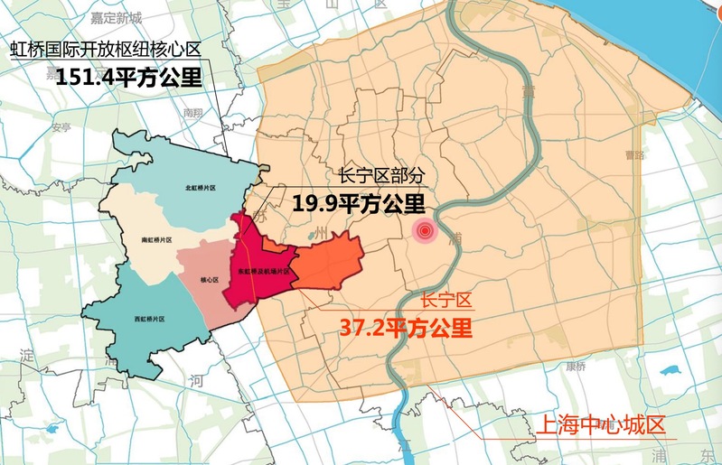 2021年12月20日,上海汰新生物科技有限公司在长宁区注册,成为"大虹桥"