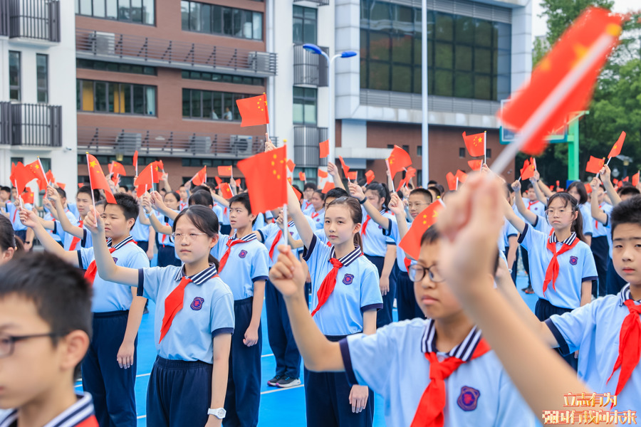 面对国旗敬礼图片