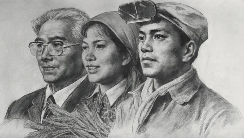 第三,第四套人民币 人物形象素描手稿人民币票样其他侯一民 抗美援朝