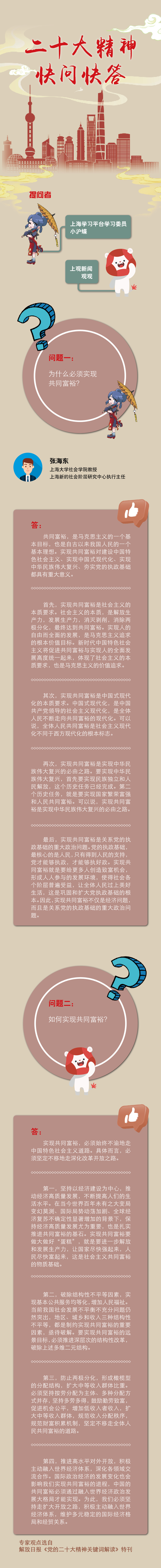 理论及时语·二十大精神快问快答⑬｜为什么必须实现共同富裕