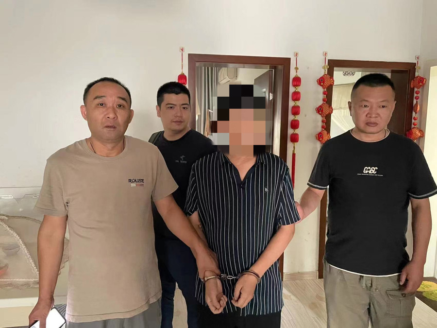 犯罪嫌疑人被青浦警方抓获
