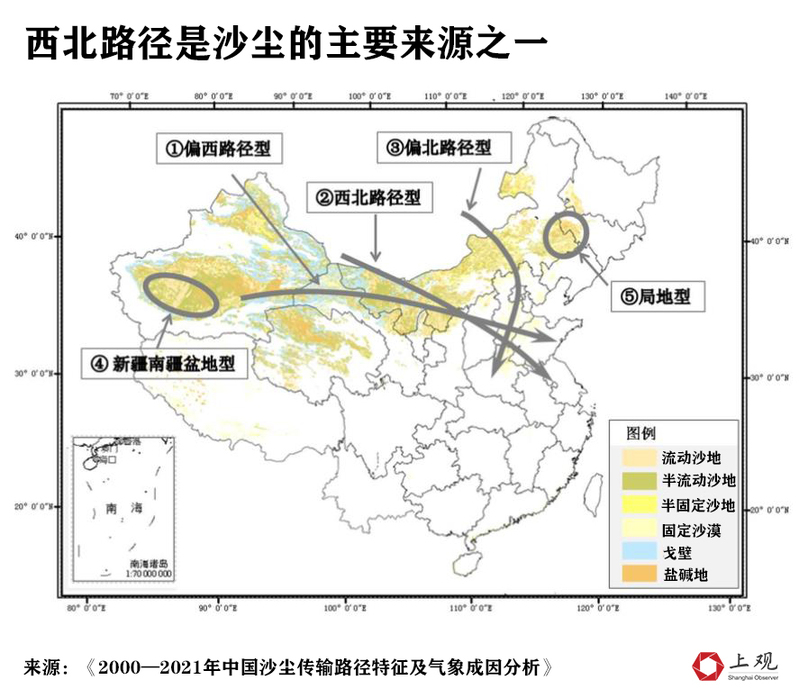 这要从沙尘暴的来源地说起