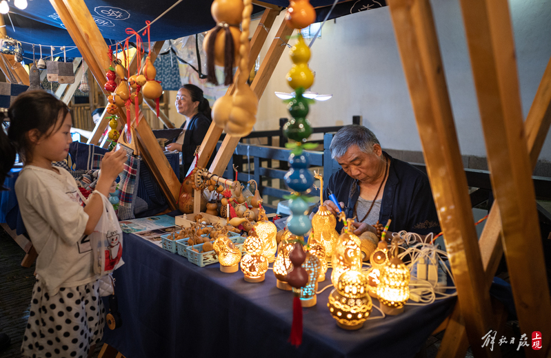 汉服皮影戏非遗文创来州桥老街邂逅国风集市