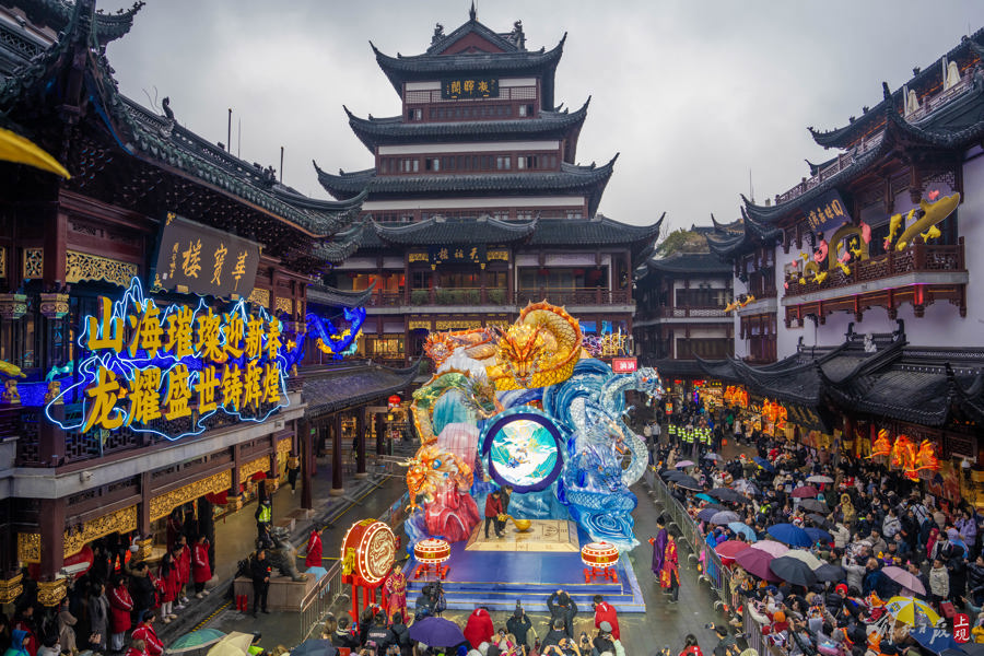 40天豫园灯会近尾声客流400万人次