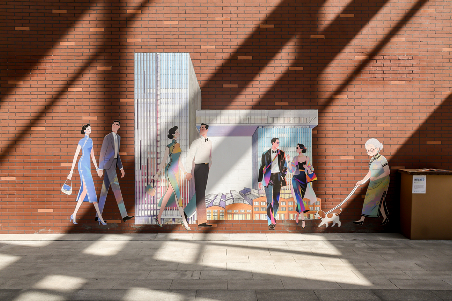 插画作品《静安之光》