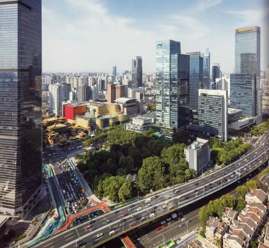 静安寺地区城市设计。(来源:同济大学) 静安寺地区城市设计。(来源:同济大学)