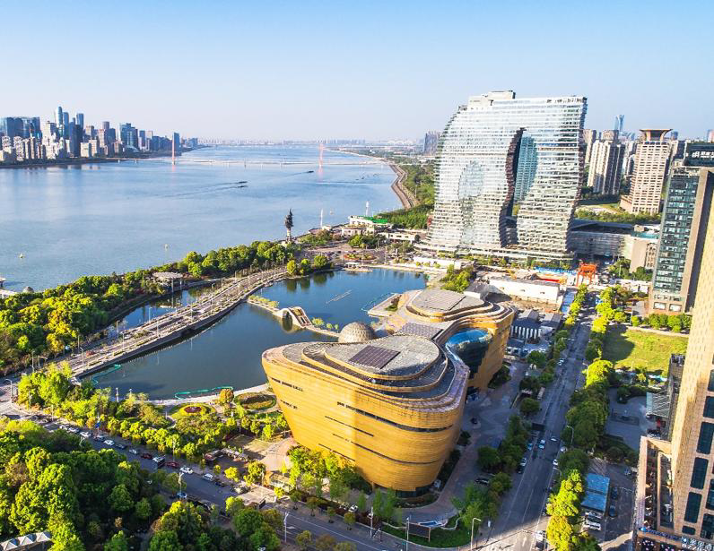 杭州滨江区江滨地区城市设计和建筑设计。(来源:同济大学) 杭州滨江区江滨地区城市设计和建筑设计。(来源:同济大学)