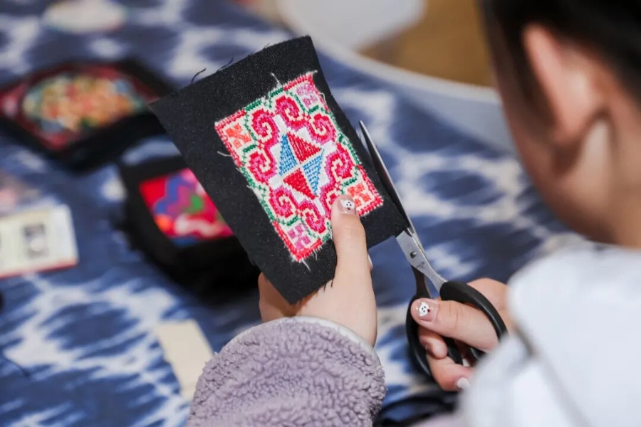 同济大学非遗体验区。