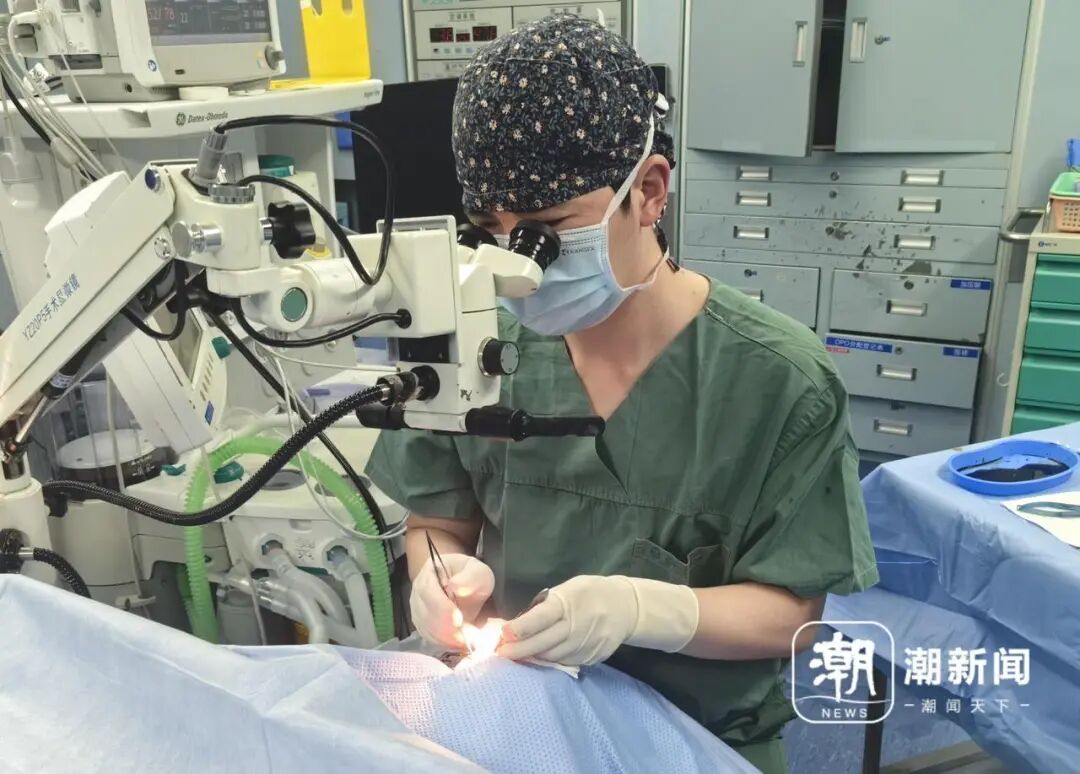 浙大二院眼科醫生緊急為眼球炸傷病患開刀。（圖／翻攝潮新聞）