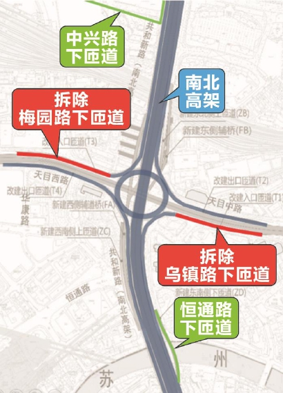 天目路立交将"大变身"
