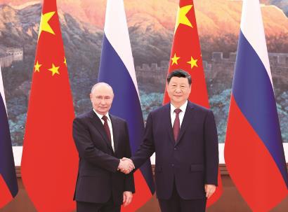 5月20日上午，国家主席习近平在北京人民大会堂同来华进行国事访问的俄罗斯总统普京举行会谈。新华社记者  黄敬文  摄