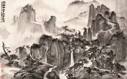 《流水有妙响》  钱瘦铁  一九六五年  上海中国画院藏
