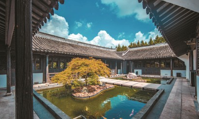 古建筑陶家宅更新后的门店。