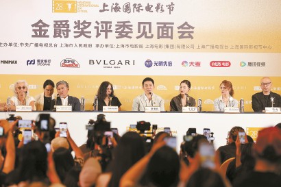 6月12日，第28届上海国际电影节金爵奖评委见面会在沪举行。  本报记者  赖鑫琳  摄
