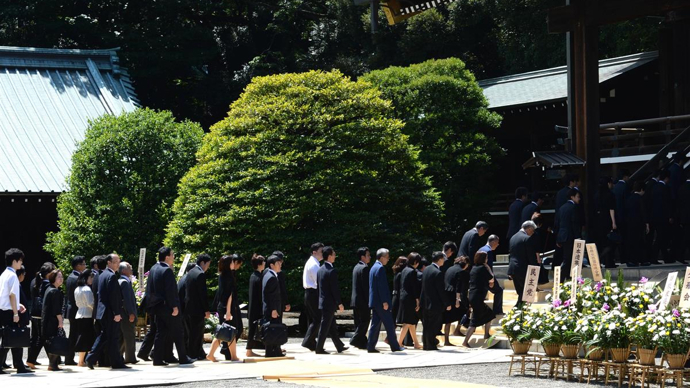 一韩国籍男子在靖国神社抗议被逮捕