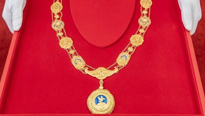 友谊勋章获得者给新中国70华诞送祝福