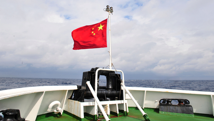 5月8日,中国海警2501舰艇编队在我钓鱼岛领海内巡航.