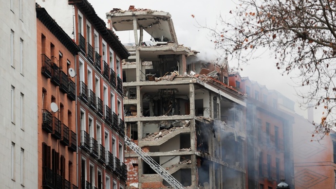 突发马德里市中心发生大爆炸