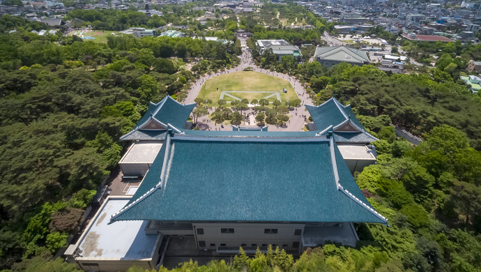 青瓦台俯瞰图图片