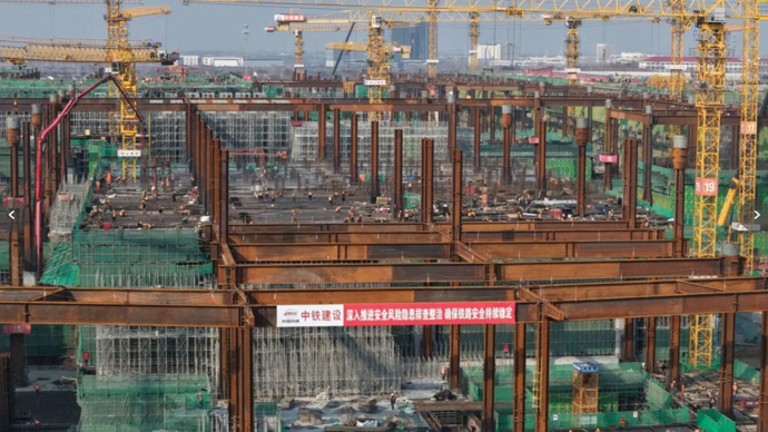 全国首个绿色低碳示范站房！南京北站：转入地面主体结构施工