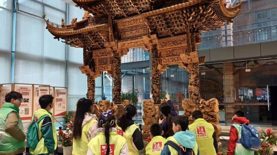 凌云街道小志愿者在寒假CityWalk中看徐汇
