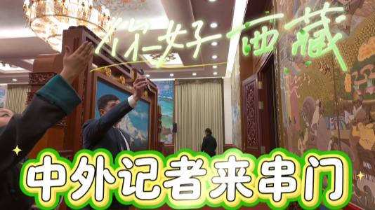 西藏代表团开放日，中外记者来探班！