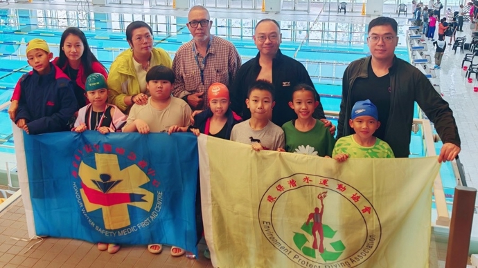 澳门环保潜水运动协会赴港交流，蹼泳比赛勇夺佳绩