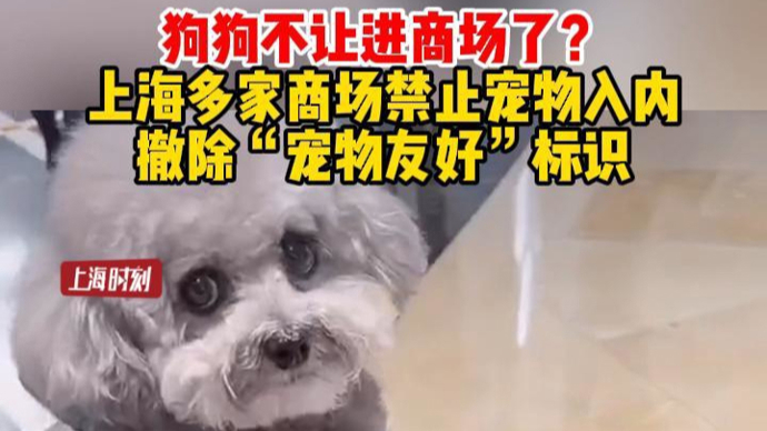 狗狗不让进商场了？上海多家商场禁止宠物入内，撤除“宠物友好”标识