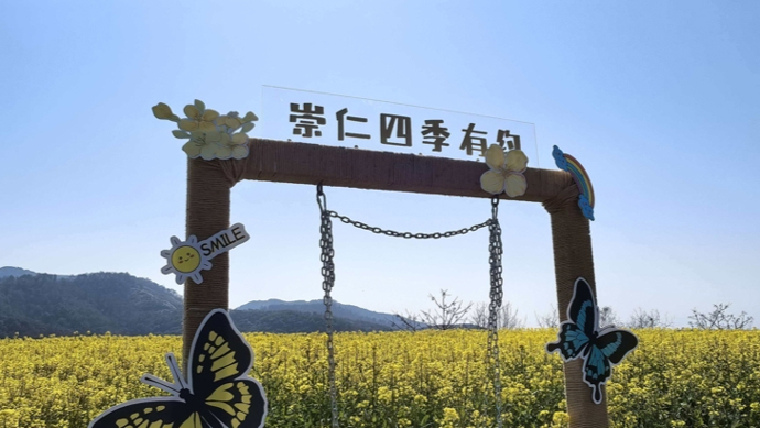 花海人潮共绘春色！嵊州千年古镇“花漾”迎客