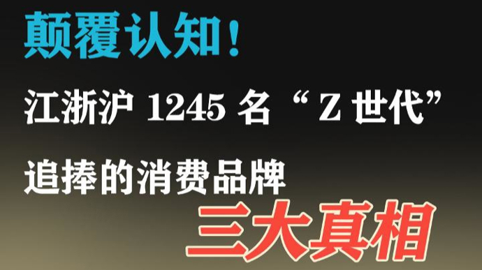 颠覆认知！江浙沪1245名“Z世代”追捧的消费品牌三大真相